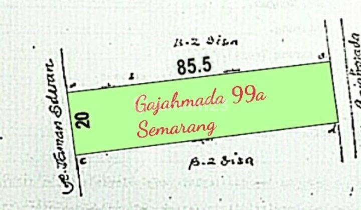 Dijual Tanah Luas di Jalan Raya Gajah Mada 1