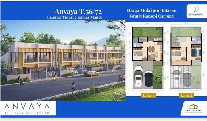 Dijual Rumah di Cluster Anvaya Dharmawangsa Residence 2