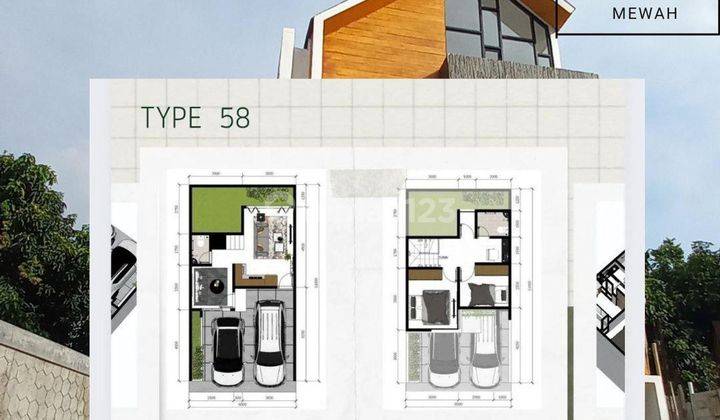 Rumah 2 Carport Strategis 10 Mnt ke Stasiun Cibinong J31214 1