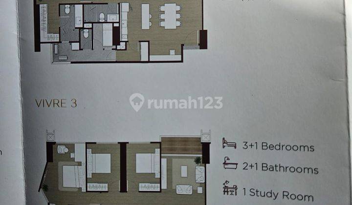 Apartemen Elevee, 3BR, serah terima Agustus 2025 2