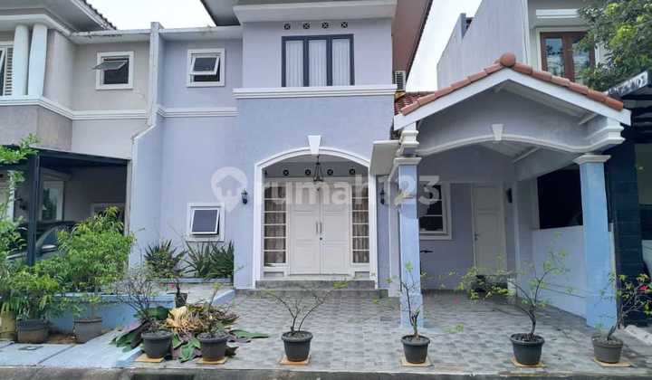 Rumah dalam cluster,jalan lebar di Bintaro Jaya 9.