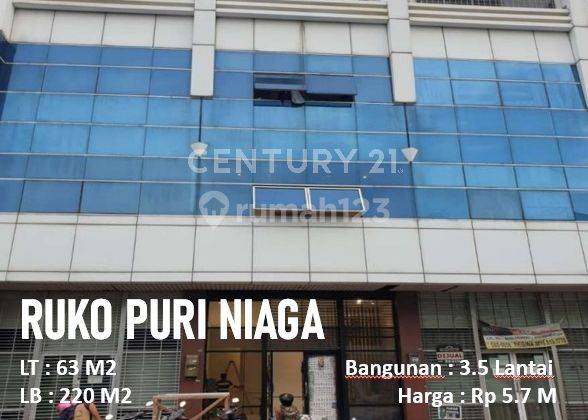 RUKO 31/2 LANTAI PURI NIAGA KEMBANGAN JAKARTA BARAT 1