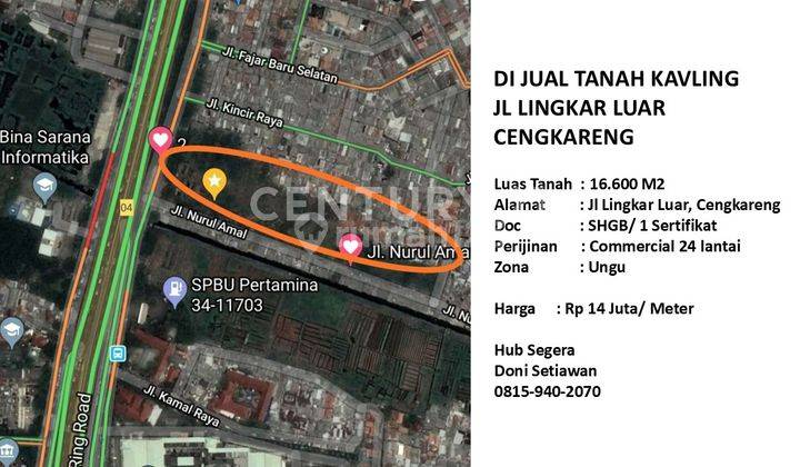 TANAH KAVLING AREA JL LINGKAR CENGKARENG 1