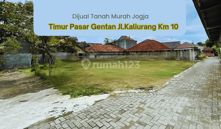 Timur Pasar Gentan Jl.kaliurang Km 10 Jogja Tanah SHM  1