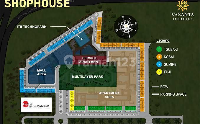 Disewakan ruko vasanta innopark 2