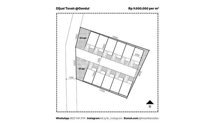 Tanah Rata Terawat di Gandul, Harga di Bawah Njop, Shm, Cocok Untuk Dijadikan Cluster Dan Untuk Bisnis, Sisi Jalan Utama, Dekat Toll, Gratis Bangunan, Area Rimbun, Lokasi Strategis 2