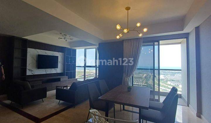 Apartemen Gold Coast 3 BR Jadi 2 BR Besar Luas 113 M2 Tower Bahama Furnished 1