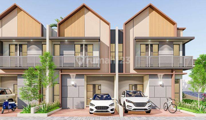 Rumah 2 Lantai Scandinavian dalam Cluster 1