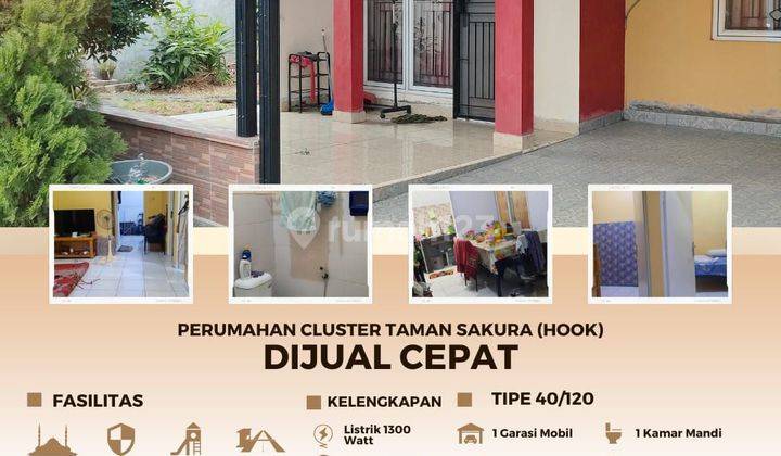 Dijual rumah Hock di cluster taman sakura BU 1