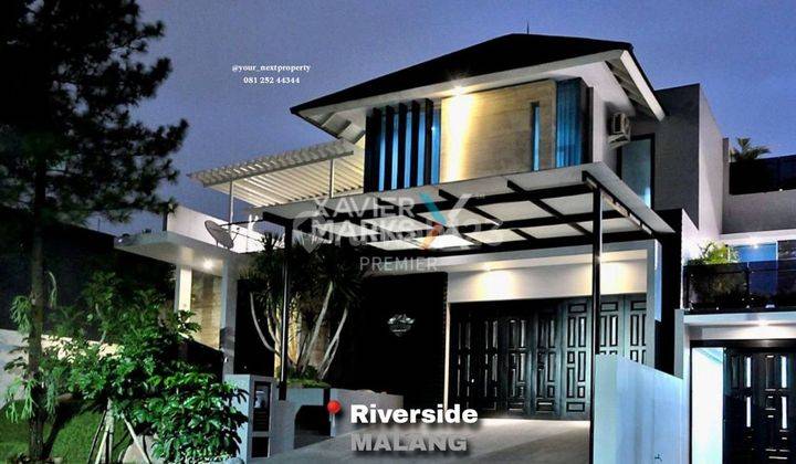 Rumah Mewah Plus Private Pool Di Riverside Blimbing Malang Dn1384 1