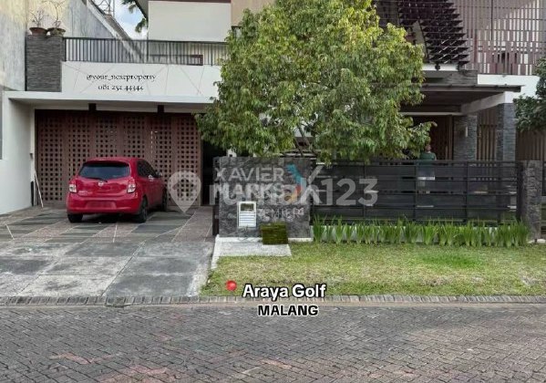 Rumah Luas dan Besar di Araya Golf Boulevard, Malang