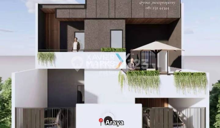 Modern Tropical Design House in Araya City Golf Cluster, Malang Modern Tropical Design House in Araya City Golf Cluster, Malang