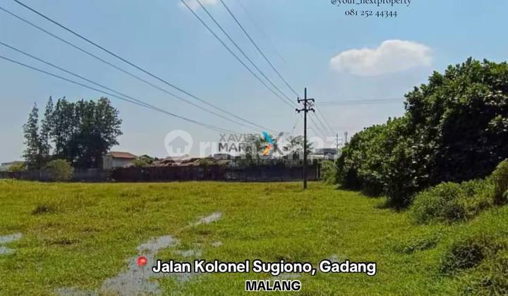Tanah Lokasi Strategis di Poros Jalan Kolonel Sugiono, Gadang Sukun Malang