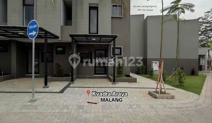 Rumah Minimalis Gaya Modern Siap Huni di Kvadra Araya, Malang 1