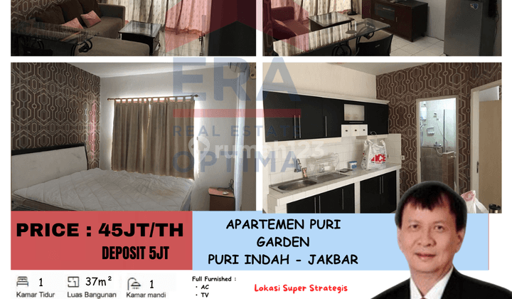 Disewakan Apartemen Puri Garden, Puri Indah Jakarta Barat 1