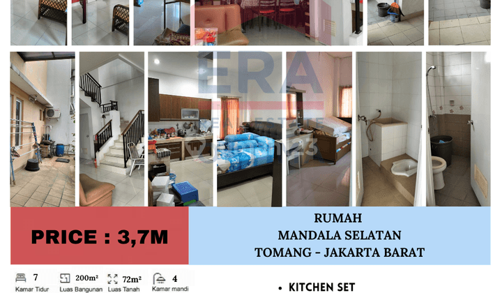 Dijual Rumah di Mandala Selatan, Tomang, Jakarta Barat 1