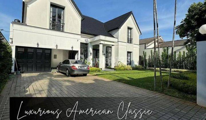 Jual cepat rumah desain Amerika classic di kemang Jakarta Selatan 1