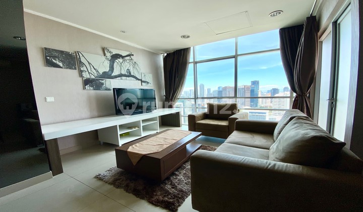 Dijual Apartemen Sahid Sudirman Residence 2 Kamar Tidur Furnished