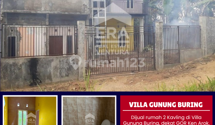 For sale, 2 plots of land with houses in Villa Gunung Buring, near GOR Ken Arok.