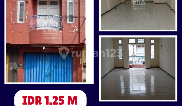 For sale: A shop house in Soekarno Hatta Indah complex, spacious parking.