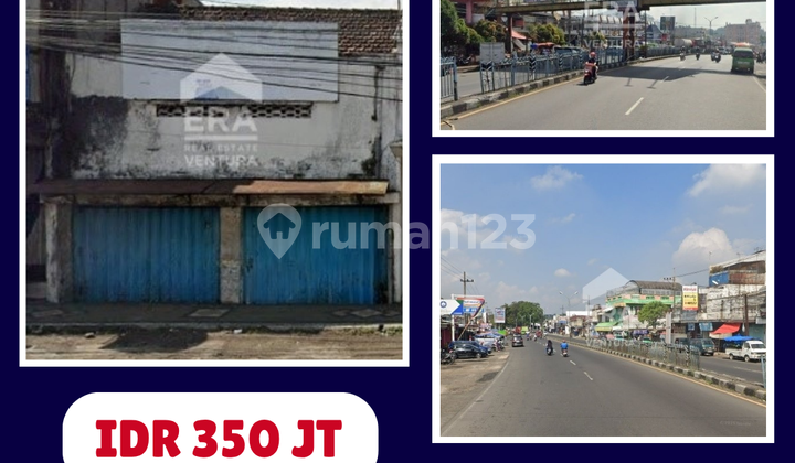 For sale shophouse on Raya Lawang street, located in front of Lawang market. 1