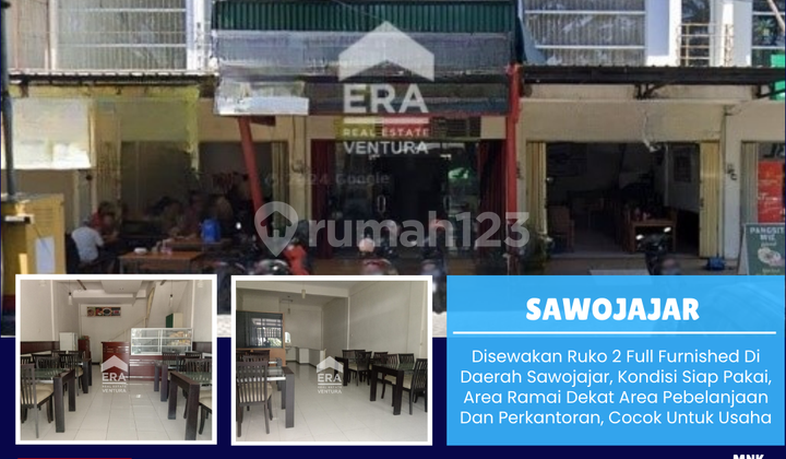 Disewakan Ruko Full Furnished Di Daerah Sawojajar, Siap Pakai 1