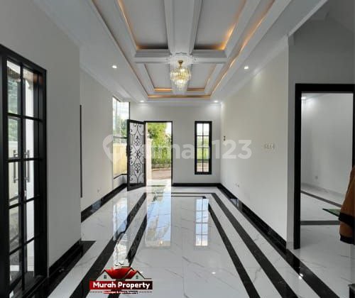 Rumah Clasik Modern Posisi Hook di Ciganjur Tanah Baru Beji Depok
