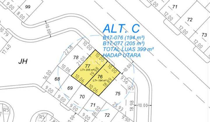 Dijual 2 Kavling Jejer di Royal Residence 1