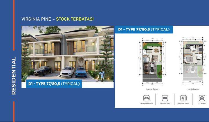 Rumah 2 Carport dekat Sentul City Siap Huni Dibantu KPR J30489 1