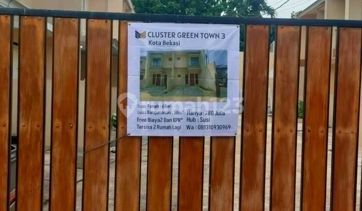 Rumah SHM Jati Asih, Bekasi bebas banjir 5juta all in 2