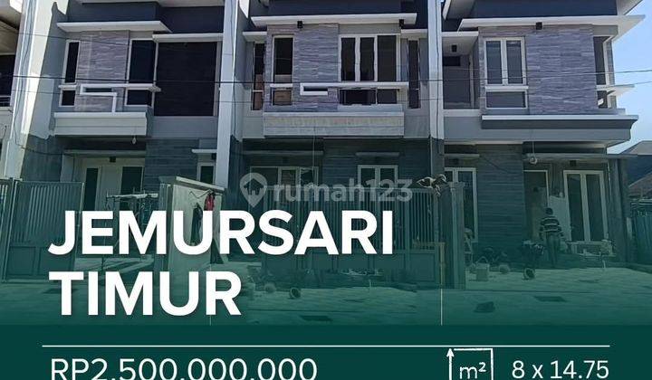 Rumah New Gress Siap Huni Minimalis Row Jalan Lebar Jemursari 1