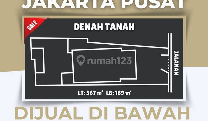 Rumah Di Jakarta Pusat Hanya Dihitung Tanah Cocok Untuk Kos-Kosan 1