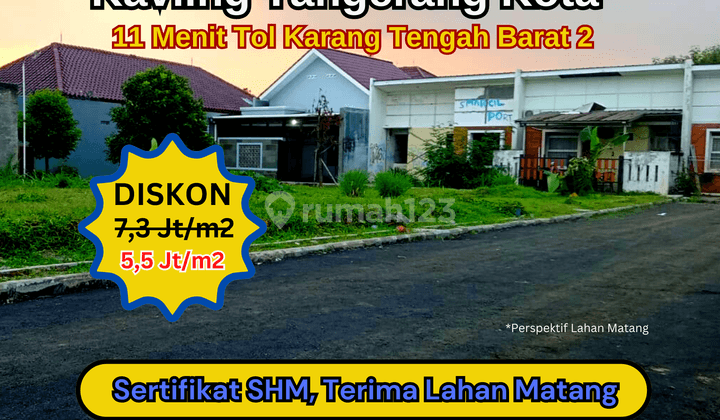 Tanah Tangerang Kota 11 Menit Ke Tol Karang Tengah Terima SHM 1