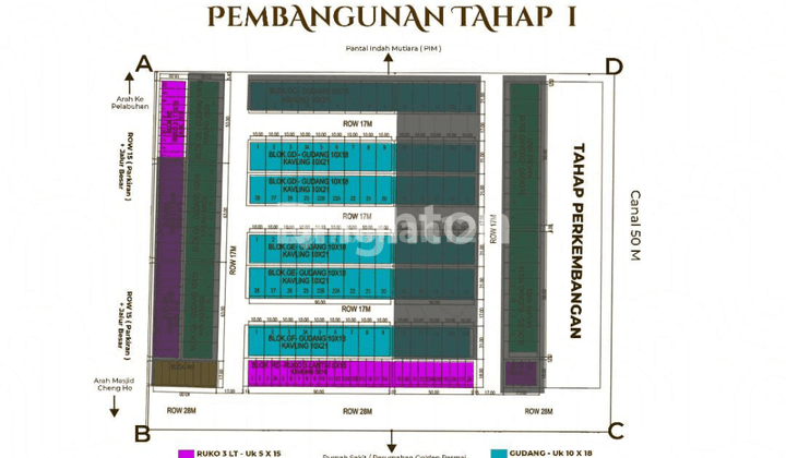 Pertokoan & Pergudangan GOLDEN PARK | Golden City - Bengkong Laut 2