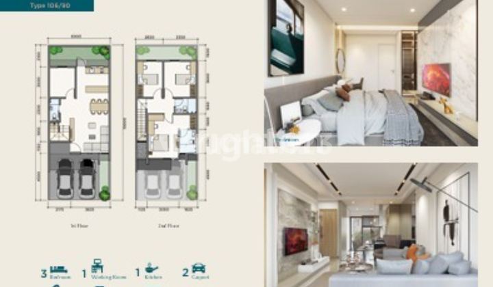 Rumah Milenial Modern di Garden Avenue Residence Batam Centre 2