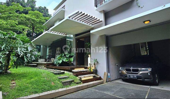 Rumah Impian Modern Depan Taman, Dekat Akses Jorr Citos  1