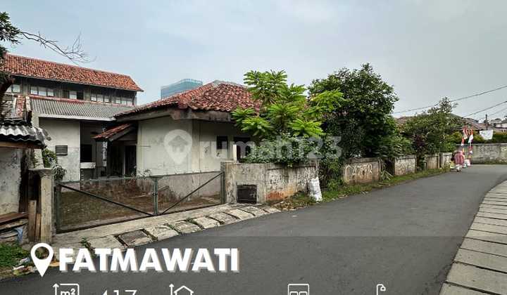 RUMAH TUA HITUNG TANAH COCOK BANGUN TOWNHOUSE FATMAWATI - LEBAK BULUS