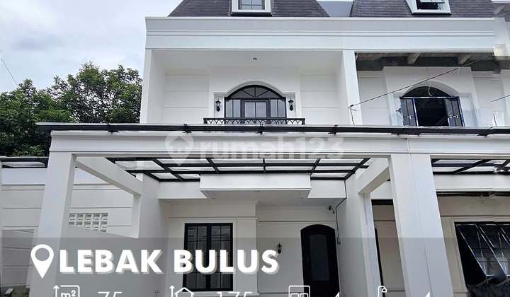 Rumah Brandnew Style Klasik Modern di Lebak Bulus Jaksel