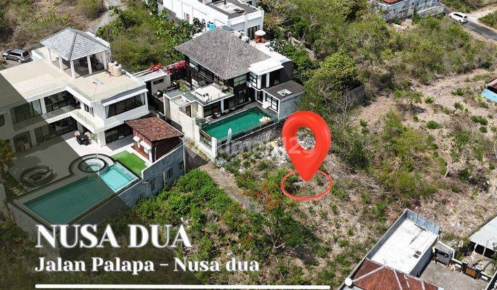 Tanah Pemandangan Laut Lingkungan Villa Di Nusa Dua  1