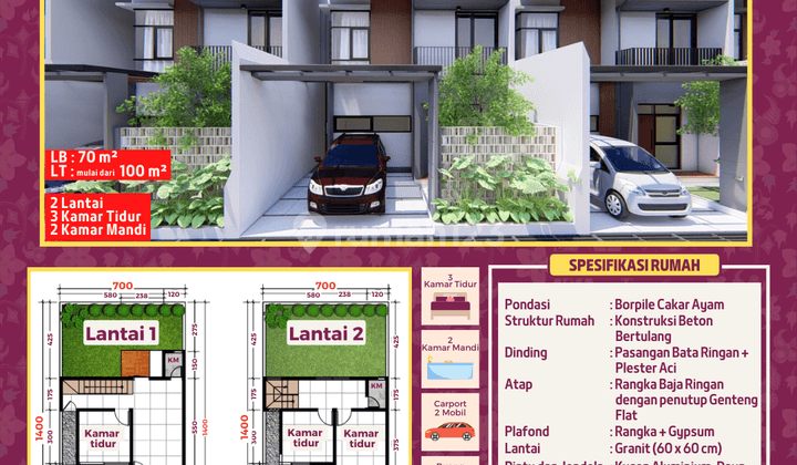 Rumah Baru Murah SHM Kpr Dago Pakar Dekat Itb Cigadung Cikutra 1