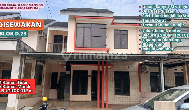 Rumah Furnish Dekat Stasiun LRT Bekasi di Cluster Kluarga Muslim 