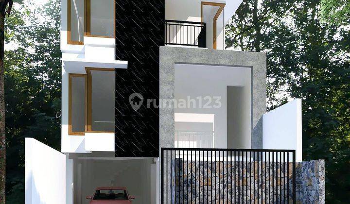 Rumah dijual Baru 3 Lantai SHM  Griya pancoram mas Depok 1