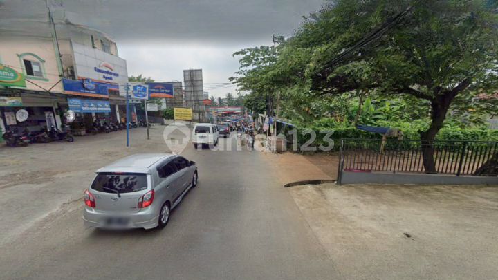 Tanah Pinggir Jalan Raya Cocok Dibangun Ruko Area Komersil Sawangan Depok  2