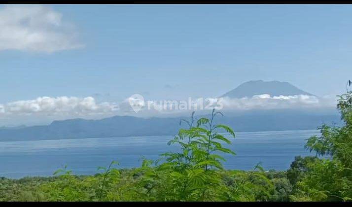 Land with full view of the sea and Mount Agung ready to be built in Nusa Penida 2