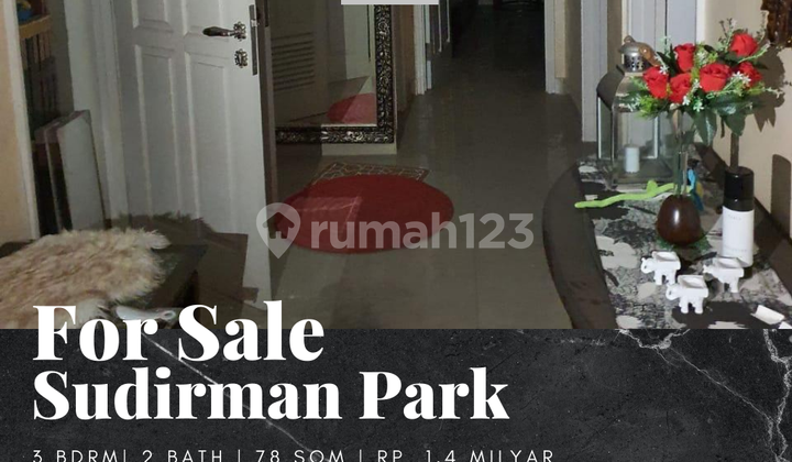 Dijual Apartemen Sudirman Park 3 Bedroom Furnished Bagus