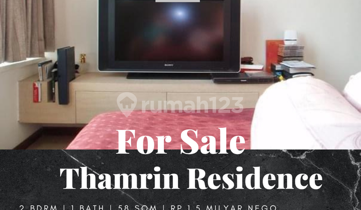 Dijual Apartemen Thamrin Residence 2 Bedrooms Furnished Tower B