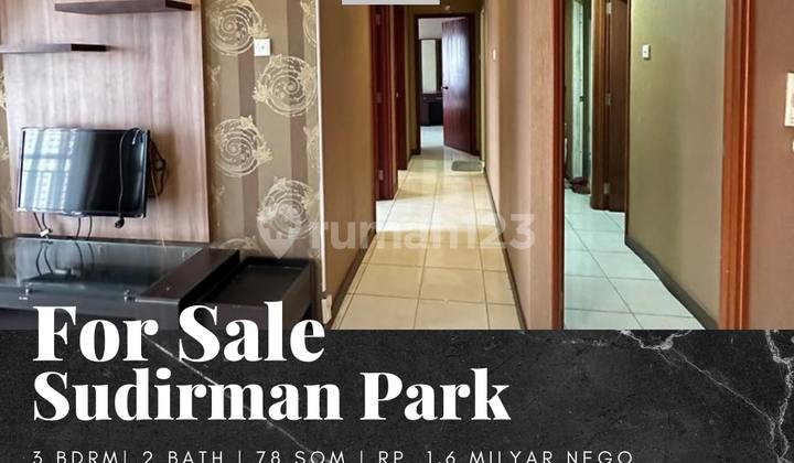Dijual Apartemen Sudirman Park 3 BR Furnished Bagus High Floor Dijual Apartemen Sudirman Park 3 BR Furnished Bagus High Floor