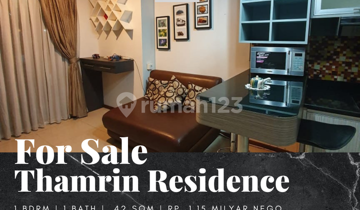 For Sale Thamrin Residences Apartment 1 Bedroom Furnished Good
