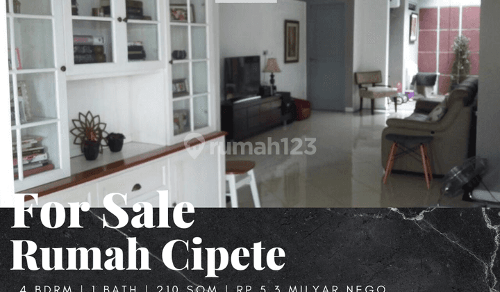 Dijual Rumah Siap Huni Cipete 4 Bedrooms 1