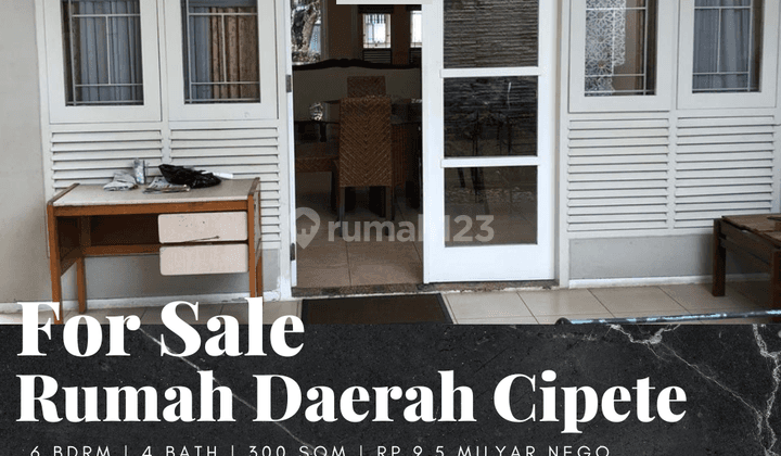 Dijual Rumah di Daerah Cipete Jakarta Selatan 1